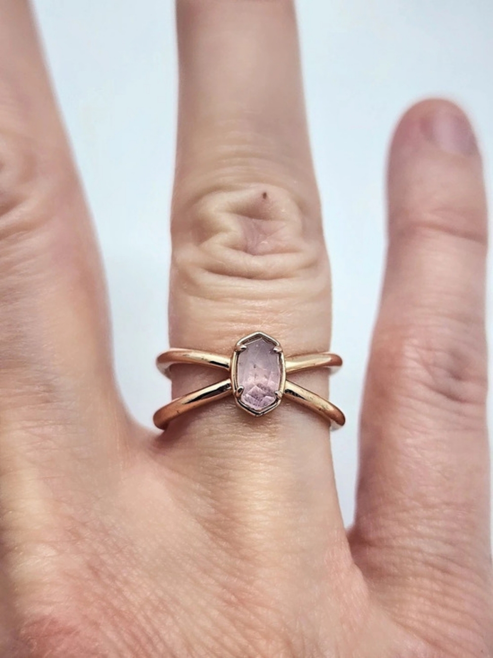Kendra Scott Pink Gemstone Ring Size 6
